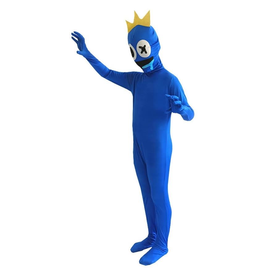 レインボーフレンズ 青ブルー着ぐるみ大人用ハロウィン仮装コスプレ家族ロブロックス レインボーフレンズ 青ブルー着ぐるみ大人用ハロウィン仮装